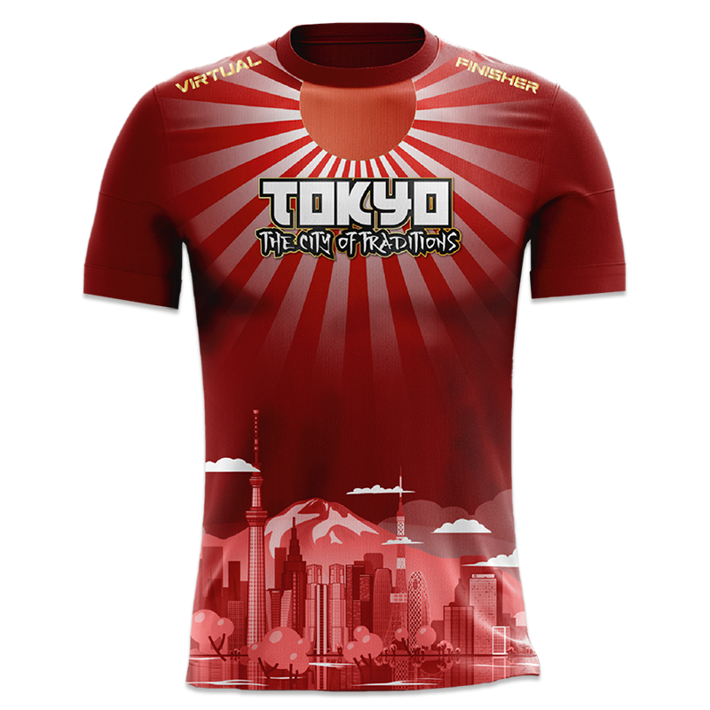 Tokyo the CIty of Traditions Laufshirt & Challenge Bundle