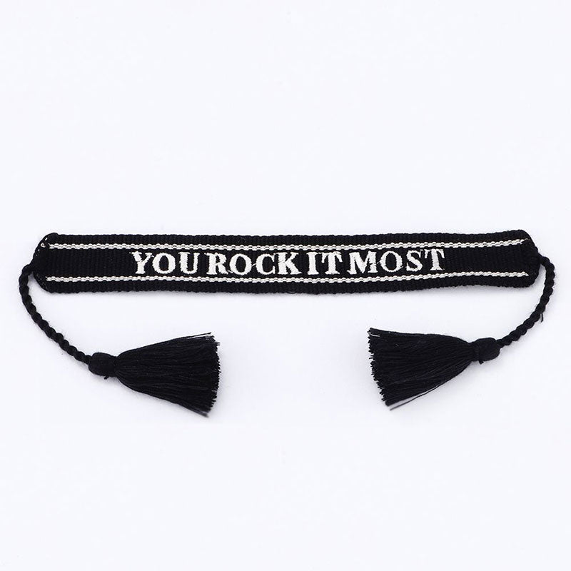 Freundschaftsband "YOU ROCK IT MOST"