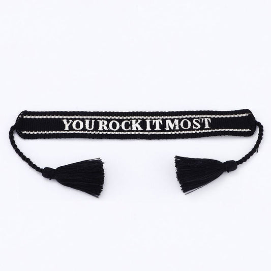 Freundschaftsband "YOU ROCK IT MOST"