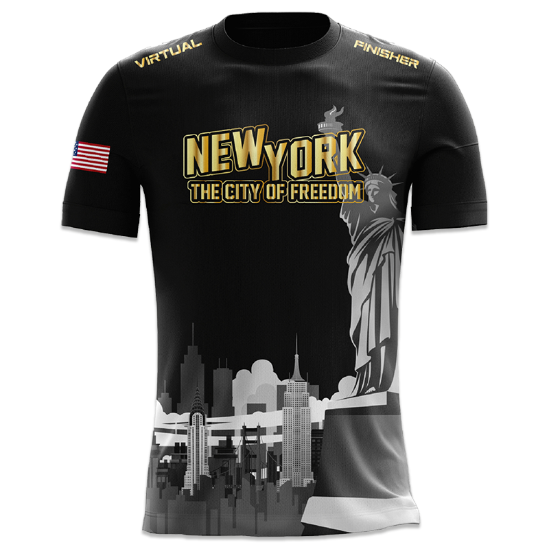 New York the City of Freedom Rad Funktionsshirt & Challenge Bundle