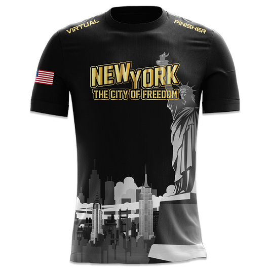 New York the City of Freedom Rad Funktionsshirt & Challenge Bundle