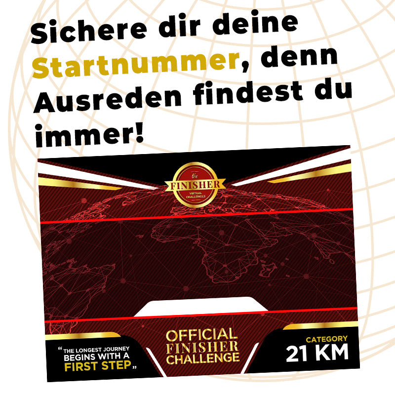 21 KM FINISHER Shirt & Challenge Bundle